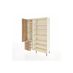 Hyperion Gardrop 9 Raflı 3 Çekmeceli 3 Kapaklı 132x44x195 Aytaşı-çam