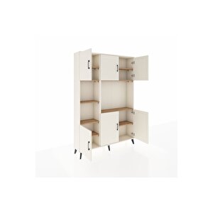 Arges Dolap 9 Raflı 6 Kapaklı 132x30x195 Aytaşı-aytaşı/çam