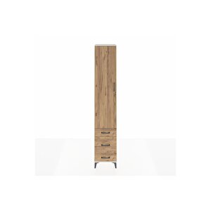 Hyperion Dolap 3 Raflı 3 Çekmeceli Tek Askılı 44x44x243 Aytaşı-çam