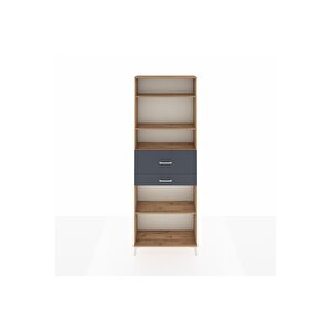 Arges Dolap 4 Raflı 2 Çekmeceli 88x30x243 Çam-antrasit