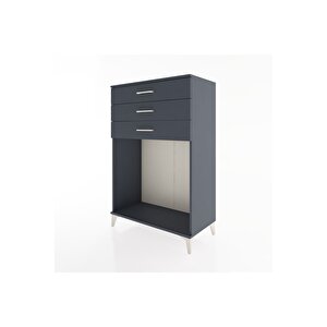 Hyperion Dolap 3 Çekmeceli 88x44x134 Antrasit-antrasit