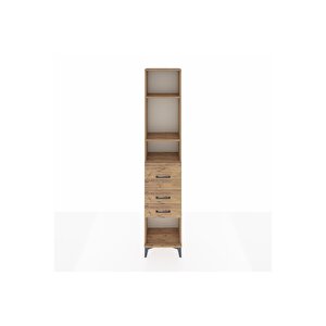 Arges Dolap 3 Raflı 3 Çekmeceli 44x30x221 Çam-çam