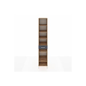 Hyperion Dolap 6 Raflı Tek Çekmeceli 44x44x243 Çam-antrasit