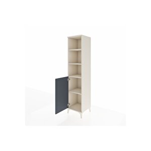 Hyperion Dolap 4 Raflı Tek Kapaklı 44x44x195 Aytaşı-antrasit