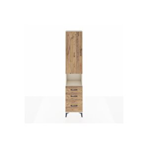 Arges Dolap 3 Raflı 3 Çekmeceli Tek Askılı 44x30x221 Aytaşı-çam