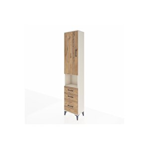Arges Dolap 3 Raflı 3 Çekmeceli Tek Askılı 44x30x221 Aytaşı-çam