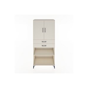 Hyperion Dolap 4 Raflı 2 Çekmeceli 2 Kapaklı 88x44x195 Aytaşı-aytaşı