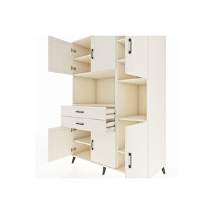 Kronos Dolap 9 Raflı 2 Çekmeceli 6 Kapaklı 132x59x195 Aytaşı-aytaşı/aytaşı