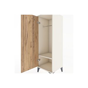 Hyperion Dolap Tek Raflı Tek Kapaklı Tek Askılı 44x44x134 Aytaşı-çam