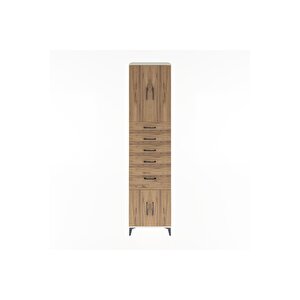 Hyperion Dolap 2 Raflı 5 Çekmeceli 4 Kapaklı 60x44x243 Aytaşı-çam