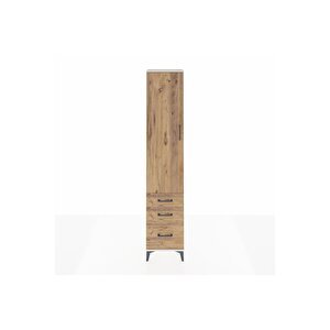 Arges Dolap 2 Raflı 3 Çekmeceli Tek Askılı 44x30x221 Aytaşı-çam