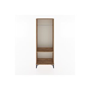 Arges Dolap Tek Raflı Kapaklı Tek Askılı 60x30x163 Çam-çam