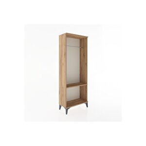 Arges Dolap Tek Raflı Kapaklı Tek Askılı 60x30x163 Çam-çam