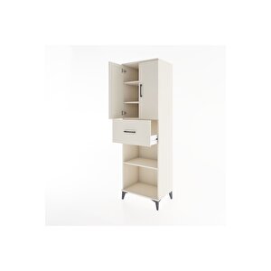Hyperion Dolap 4 Raflı Tek Çekmeceli 2 Kapaklı 60x44x195 Aytaşı-aytaşı