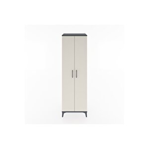 Hyperion Dolap 5 Raflı 2 Kapaklı 60x44x195 Antrasit-aytaşı