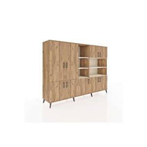 Hyperion Dolap 14 Raflı 9 Kapaklı 220x44x163 Çam-çam/aytaşı