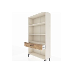 Arges Dolap 3 Raflı Tek Çekmeceli 88x30x163 Aytaşı-çam