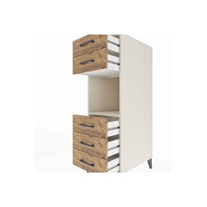 Kronos Dolap Tek Raflı 5 Çekmeceli 44x59x134 Aytaşı-çam