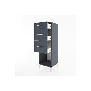 Hyperion Dolap 3 Çekmeceli 44x44x134 Antrasit-antrasit