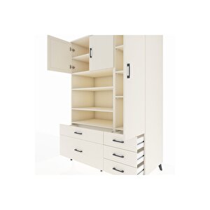 Kronos Dolap 9 Raflı 5 Çekmeceli 3 Kapaklı 132x59x195 Aytaşı-aytaşı/aytaşı