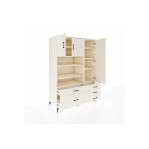 Kronos Dolap 9 Raflı 5 Çekmeceli 3 Kapaklı 132x59x195 Aytaşı-aytaşı/aytaşı
