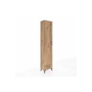 Arges Dolap 5 Raflı Tek Çekmeceli Tek Kapaklı 44x30x221 Çam-çam