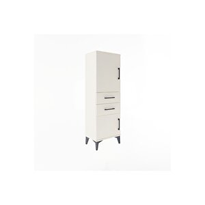 Arges Dolap 2 Raflı 2 Çekmeceli 2 Kapaklı 44x30x134 Aytaşı-aytaşı