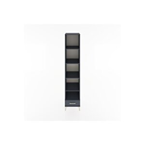 Hyperion Dolap 5 Raflı Tek Çekmeceli 44x44x221 Antrasit-antrasit