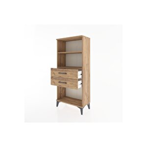 Hyperion Dolap 2 Raflı 2 Çekmeceli 60x44x134 Çam-çam