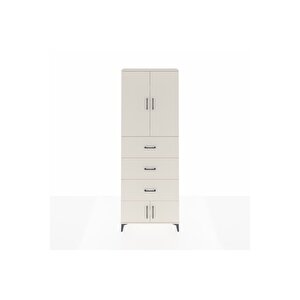 Arges Dolap 3 Raflı 3 Çekmeceli 4 Kapaklı 88x30x243 Aytaşı-aytaşı
