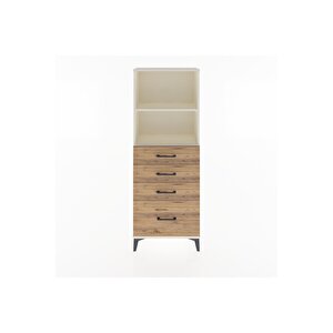 Arges Dolap 2 Raflı 4 Çekmeceli 60x30x163 Aytaşı-çam