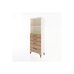 Arges Dolap 2 Raflı 4 Çekmeceli 60x30x163 Aytaşı-çam