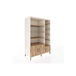 Kronos Dolap 10 Raflı 3 Kapaklı 132x59x195 Aytaşı-çam/çam