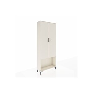 Arges Dolap 2 Raflı 2 Kapaklı Tek Askılı 88x30x221 Aytaşı-aytaşı