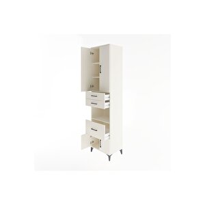 Hyperion Dolap 4 Raflı 3 Çekmeceli 4 Kapaklı 60x44x243 Aytaşı-aytaşı