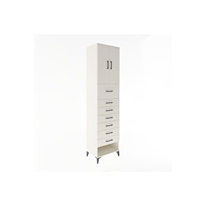 Hyperion Dolap 2 Raflı 7 Çekmeceli 2 Kapaklı 60x44x243 Aytaşı-aytaşı