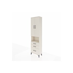 Arges Dolap 3 Raflı 3 Çekmeceli Tek Askılı 60x30x221 Aytaşı-aytaşı