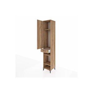 Hyperion Dolap 4 Raflı Tek Çekmeceli Tek Askılı 44x44x243 Çam-çam
