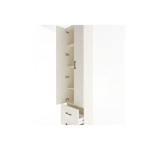 Arges Dolap 4 Raflı 2 Çekmeceli 2 Kapaklı 60x30x243 Aytaşı-aytaşı