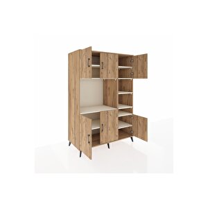 Kronos Dolap 10 Raflı 6 Kapaklı 132x59x195 Çam-çam/aytaşı