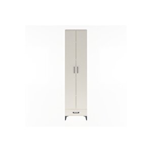 Arges Dolap 5 Raflı Tek Çekmeceli 2 Kapaklı 60x30x243 Aytaşı-aytaşı