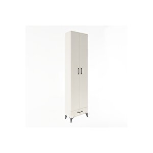 Arges Dolap 5 Raflı Tek Çekmeceli 2 Kapaklı 60x30x243 Aytaşı-aytaşı