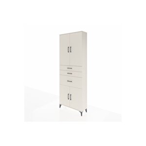 Arges Dolap 4 Raflı 3 Çekmeceli 4 Kapaklı 88x30x243 Aytaşı-aytaşı