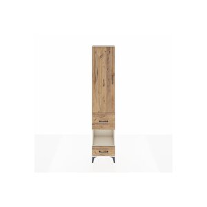 Arges Dolap 3 Raflı 2 Çekmeceli Tek Askılı 44x30x221 Aytaşı-çam