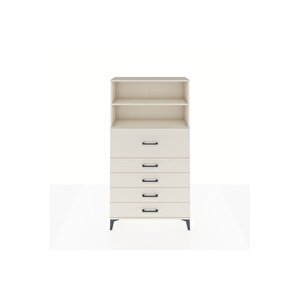 Arges Dolap 2 Raflı 5 Çekmeceli 88x30x163 Aytaşı-aytaşı