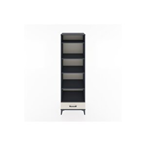 Hyperion Dolap 5 Raflı Tek Çekmeceli 60x44x195 Antrasit-aytaşı