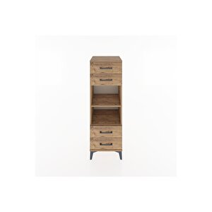 Hyperion Dolap 2 Raflı 4 Çekmeceli 44x44x134 Çam-çam