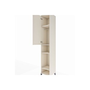 Hyperion Dolap 4 Raflı Tek Kapaklı Tek Askılı 44x44x243 Aytaşı-aytaşı