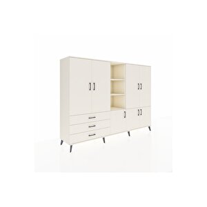 Hyperion Dolap 11 Raflı 3 Çekmeceli 7 Kapaklı 220x44x163 Aytaşı-aytaşı
