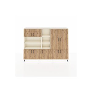 Arges Dolap 14 Raflı 9 Kapaklı 220x30x163 Aytaşı-çam/aytaşı